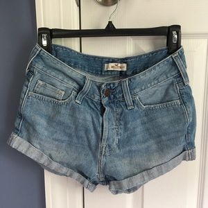 Low Rise Denim Shorts